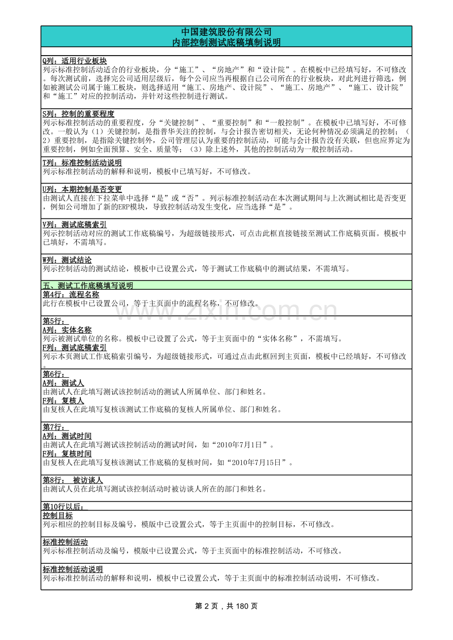 资金管理流程内控测试底稿.xls_第2页