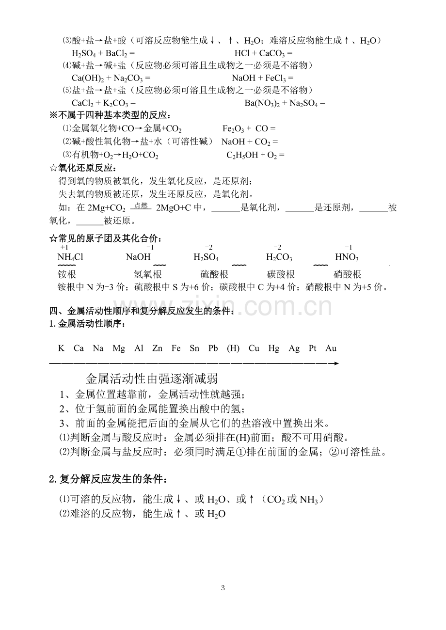 初中化学酸碱盐知识点总结.pdf_第3页