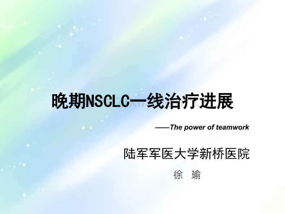 晚期NSCLC一线治疗新进展-PPT.ppt_第1页