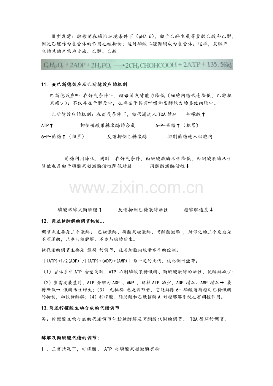 四川理工学院学院微生物工程工艺期末考试复习资料.doc_第3页