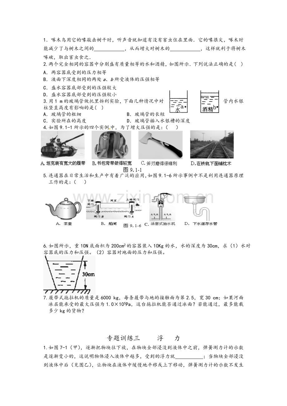 八年级物理下册总复习专题.doc_第2页