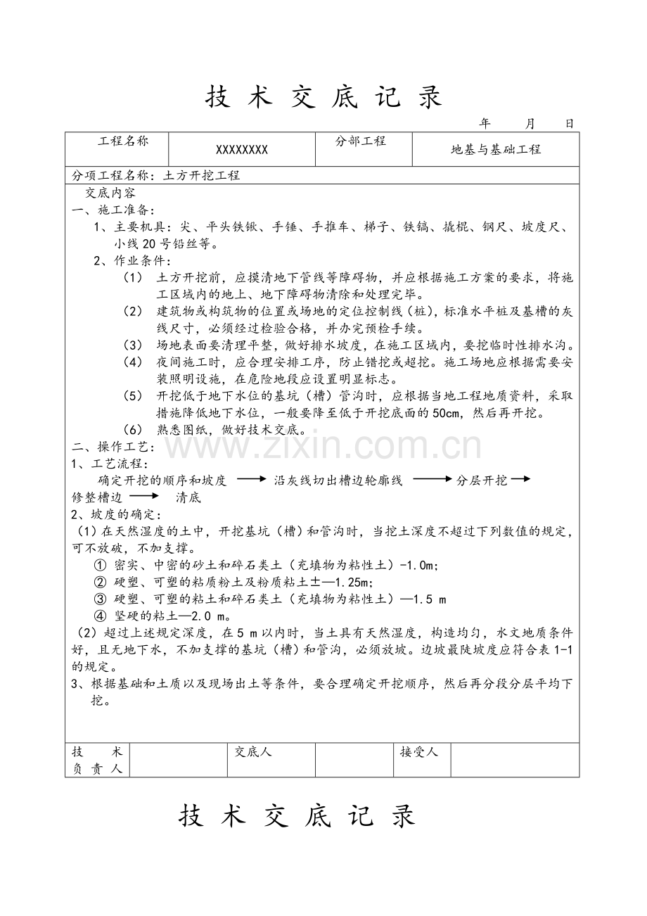 土石方工程技术交底大全.doc_第1页