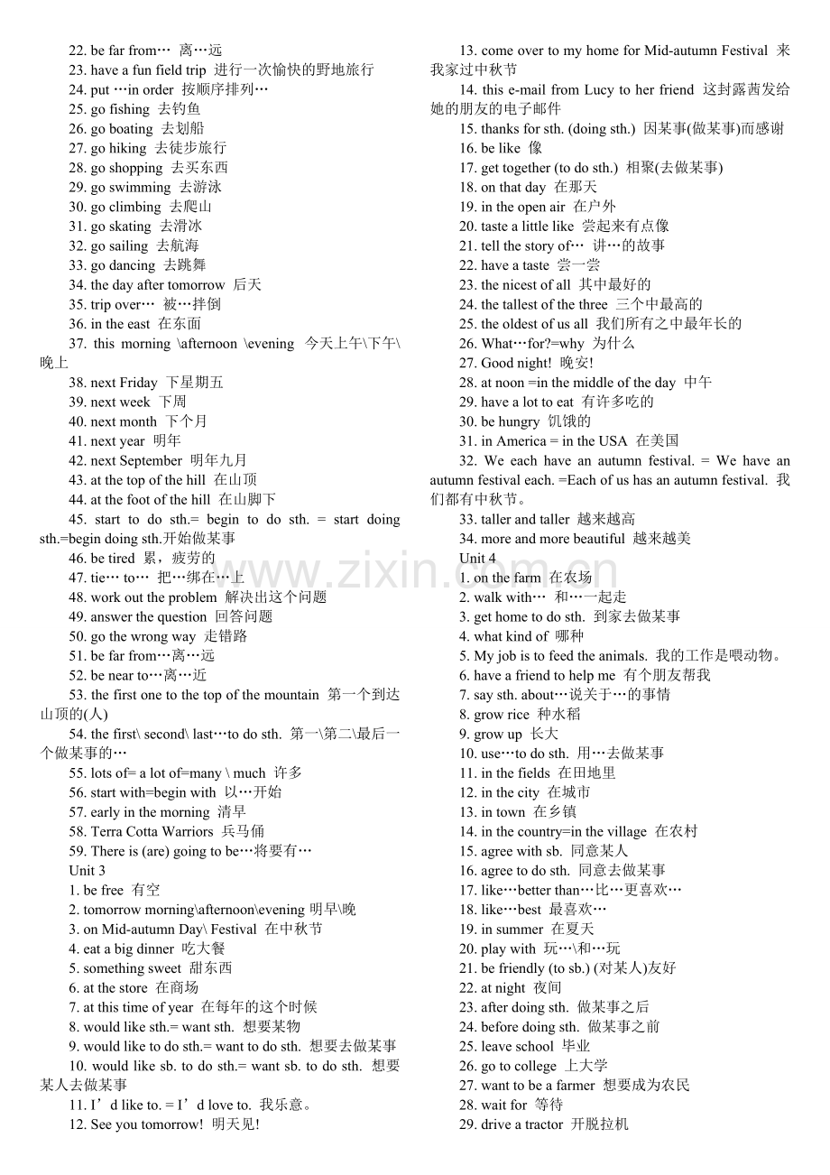 初二英语上册知识点大全.pdf_第2页