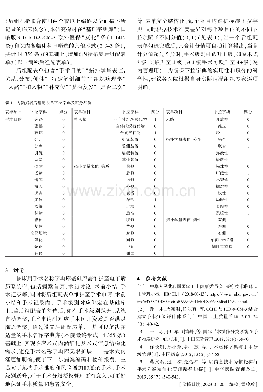 基于ICD-10-PCS和ICD-11模式的临床手术名称及分级标准的研究.pdf_第2页