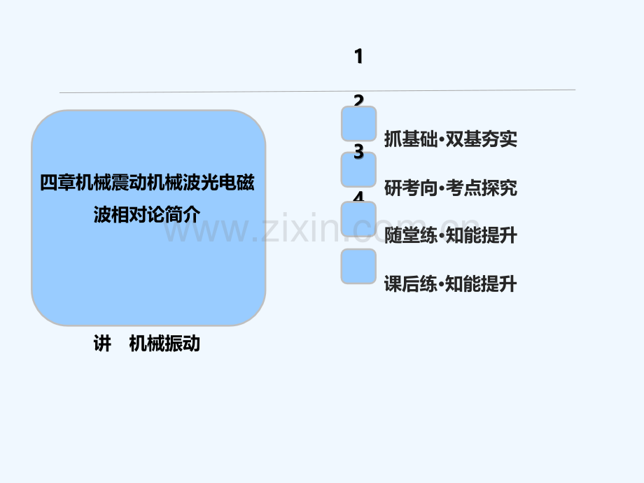 2018年高考物理一轮复习-第十四章-机械震动-机械波-光-电磁波-相对论简介-第一讲-机械振动.ppt_第1页