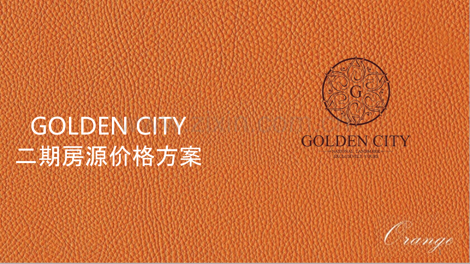 仰光GOLDEN-CITY二期价格方案-.pptx_第1页