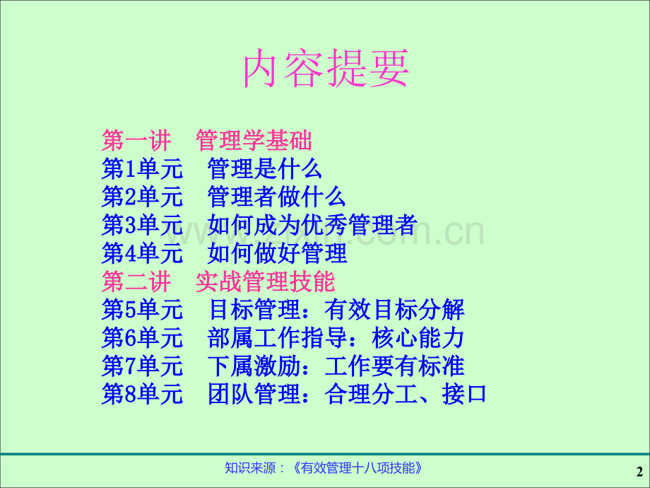 《中基层管理人员管理学必修》2011版讲义.ppt_第2页