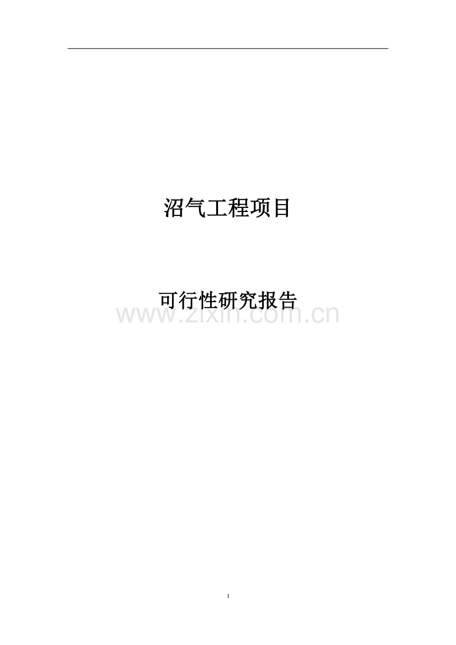 沼气工程项目可行性研究报告.doc_第1页