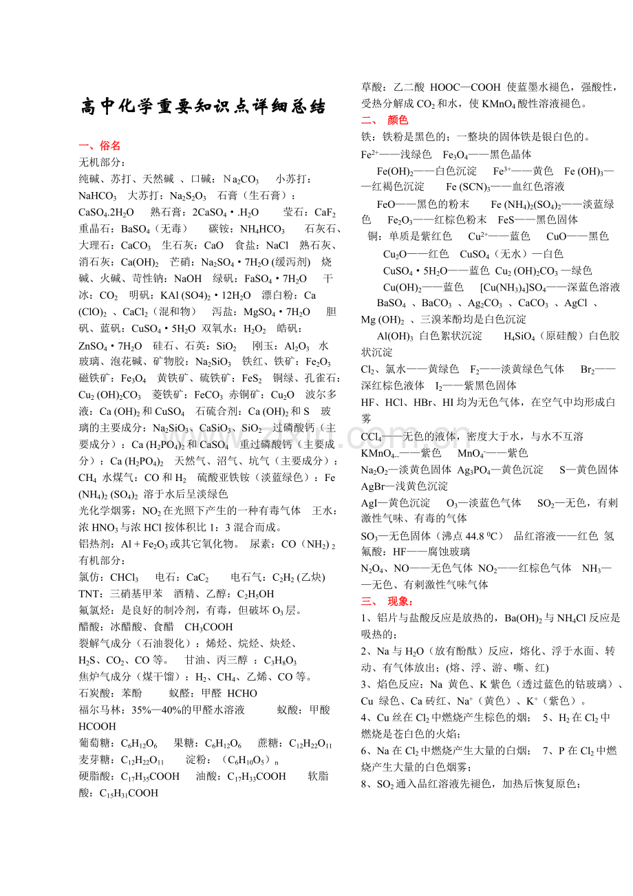 人教版高中化学知识点详细总结.pdf_第1页