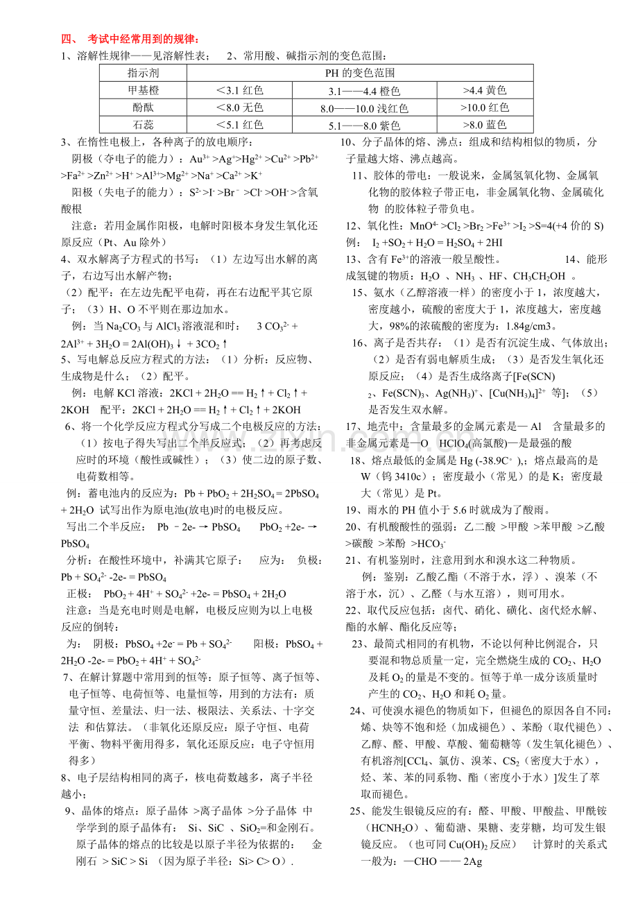 人教版高中化学知识点详细总结.pdf_第3页