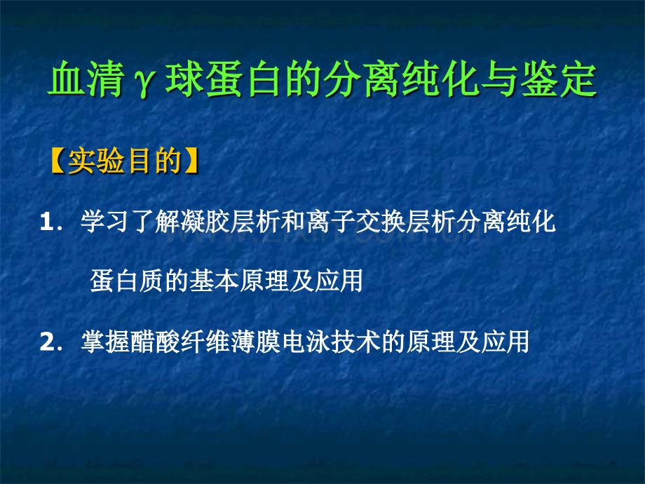 【生物化学实验】血清γ球蛋白分离纯化与鉴定.ppt_第3页