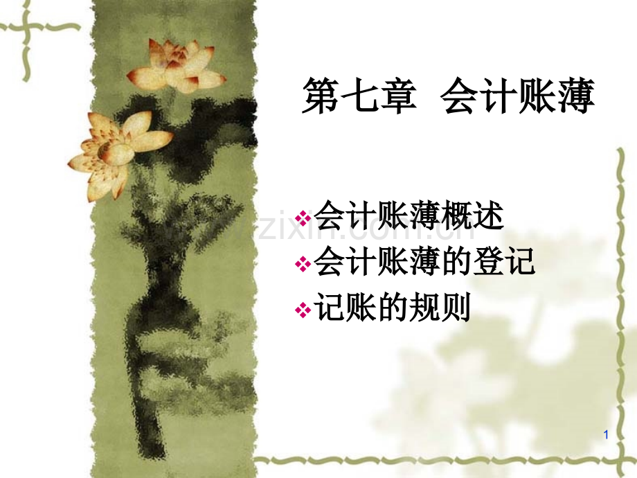 第七章-会计账薄.ppt_第1页