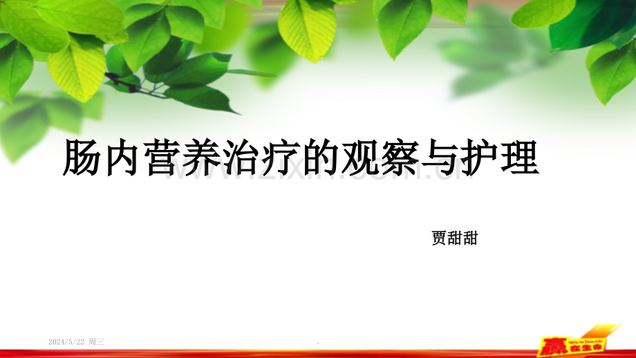 肠内营养治疗的观察与护理.ppt_第1页