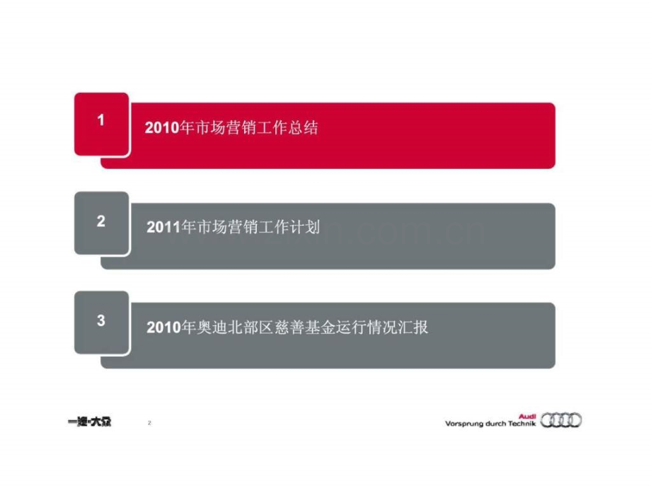 一汽大众奥迪北部区市场工作2010总结及2011计划.ppt_第2页