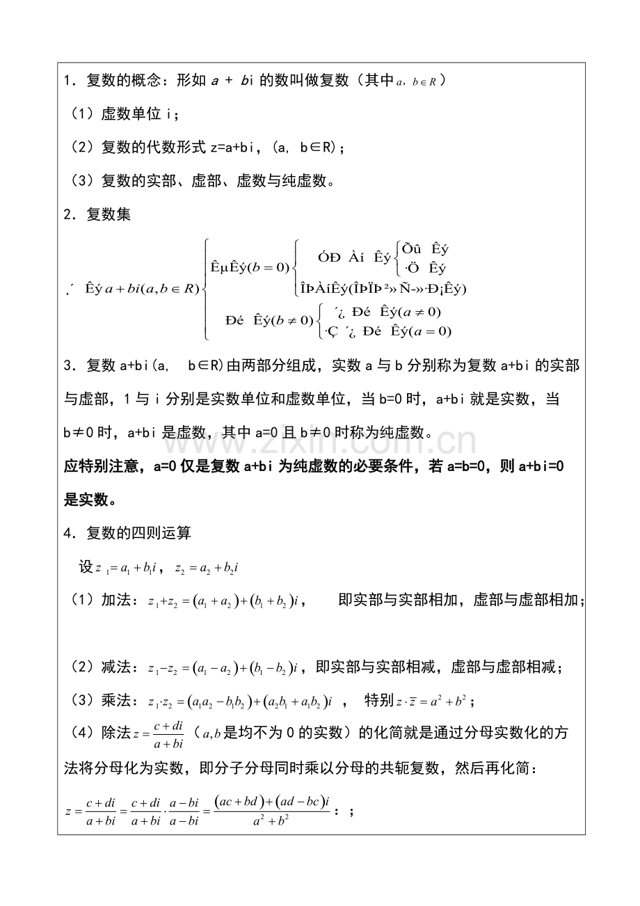 复数知识点概括.pdf_第1页