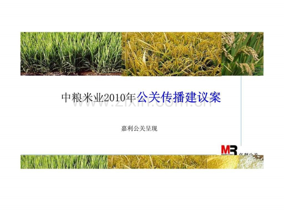 中粮米业2010公关传播建议案.ppt_第1页