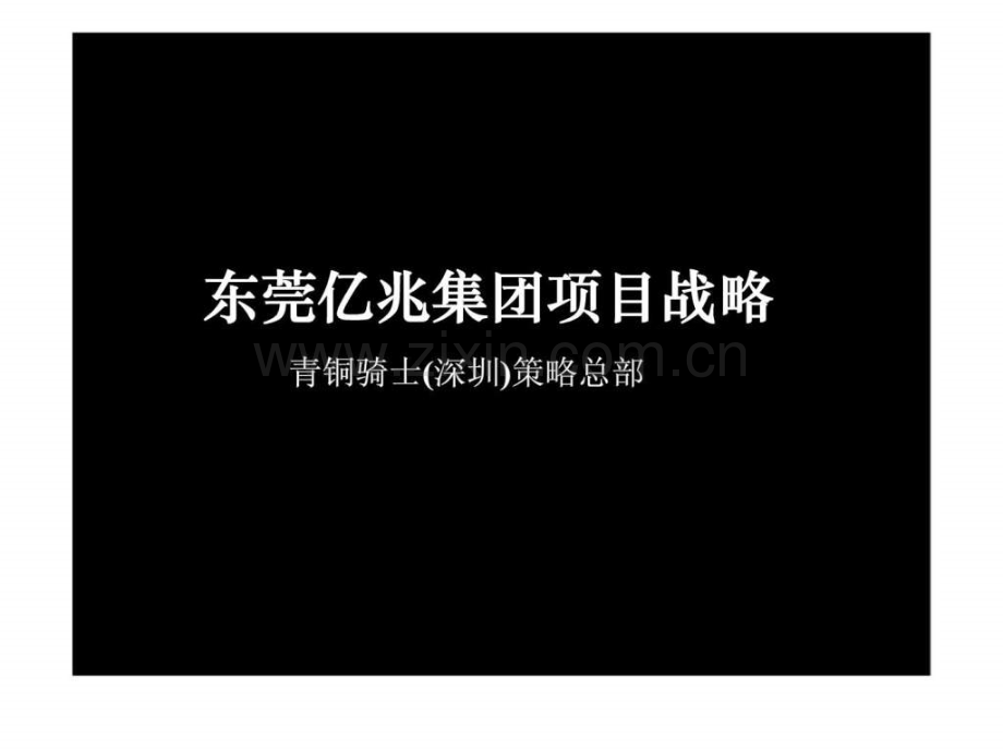 东莞亿兆集团项目战略.ppt_第1页