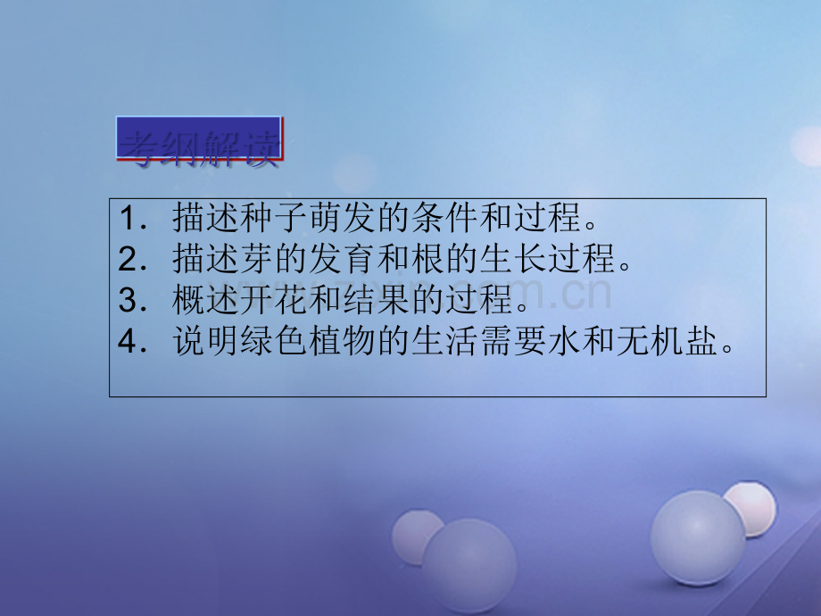 广东省深圳市2017年中考生物总复习-第三单元-第二章-被子植物的一生.ppt_第2页