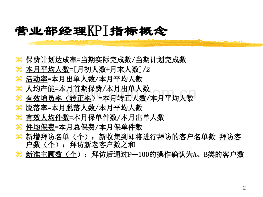 如何进行保险公司KPI分析.ppt_第2页