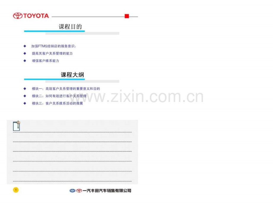 一汽丰田高效客户管理与维系课程学员手册.ppt_第2页