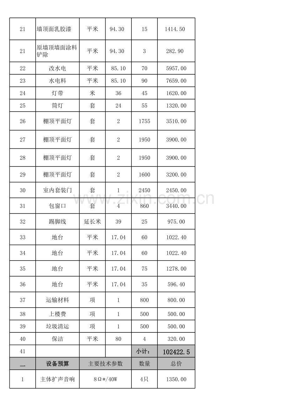 标准化会议室预算().xls_第2页