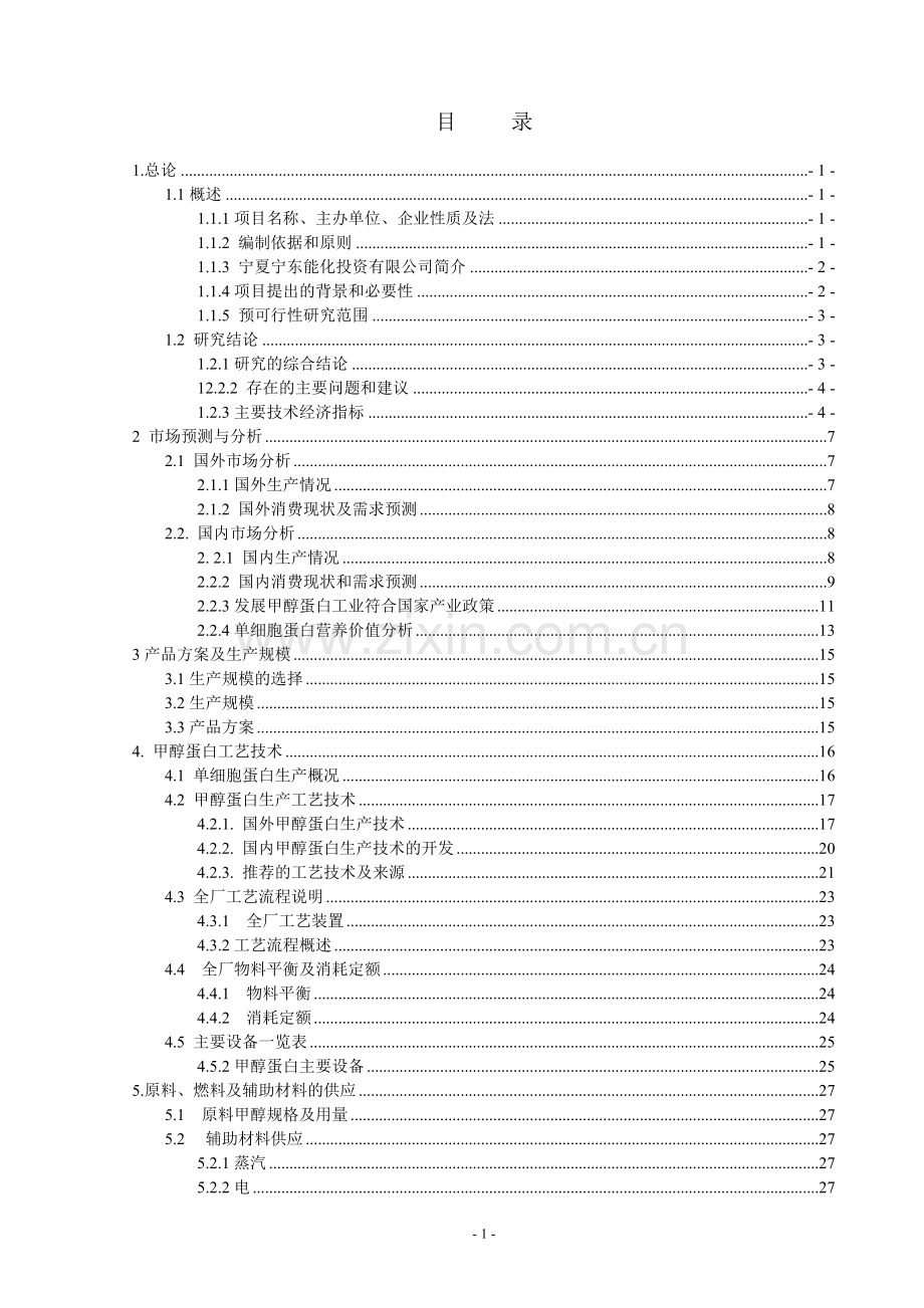 甲醇蛋白项目可行性研究报告.doc_第2页