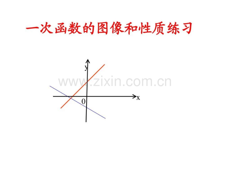 一次函数图像和性质练习.ppt_第1页