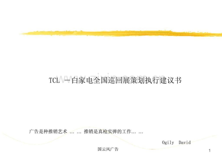 TCL-白家电全国巡回展策划执行建议书.ppt_第1页