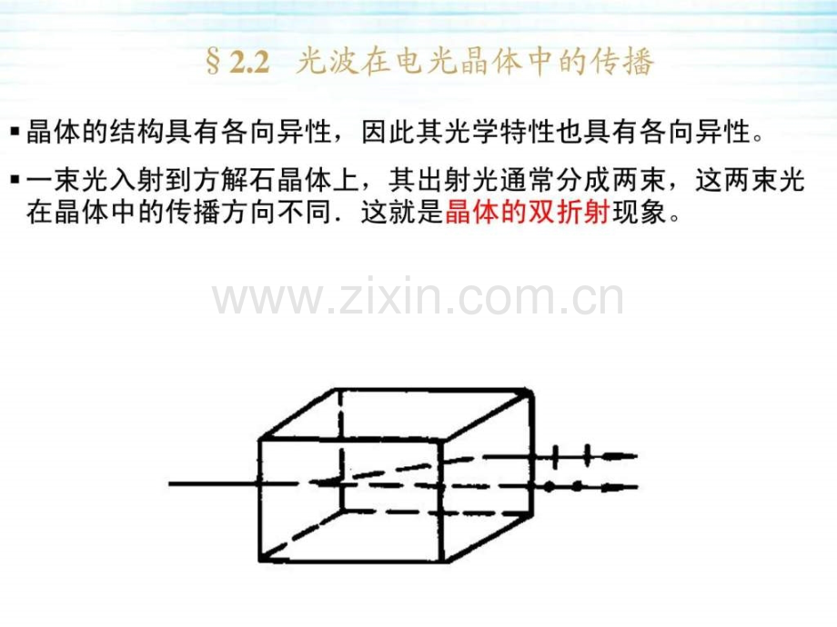 光电子技术22光波在电光晶体中传播.ppt_第1页