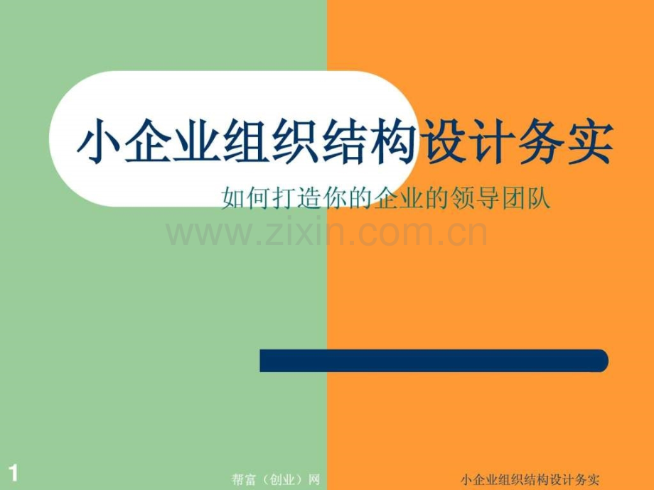 小企业组织结构设计务实[1].ppt_第1页