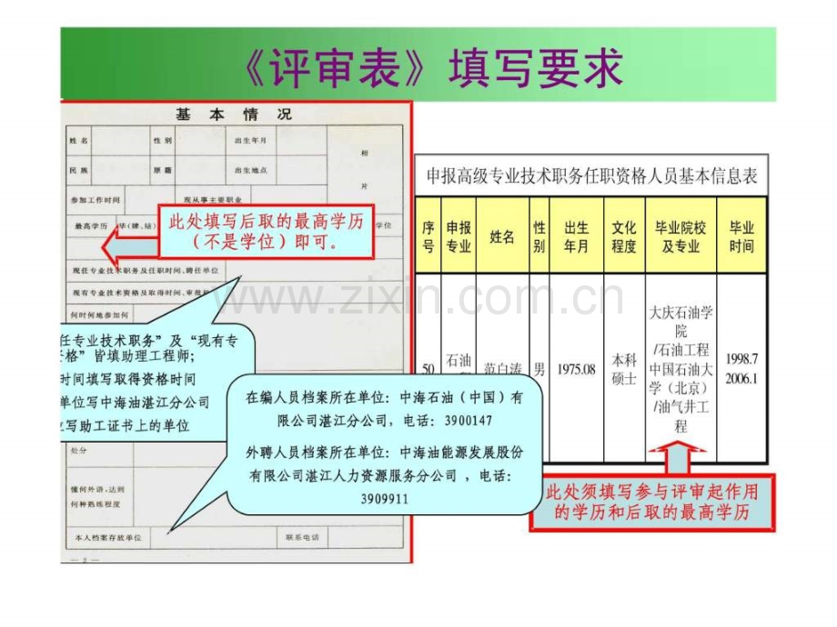 《专业技术资格评定表》填写指南中级职称适用.ppt_第2页