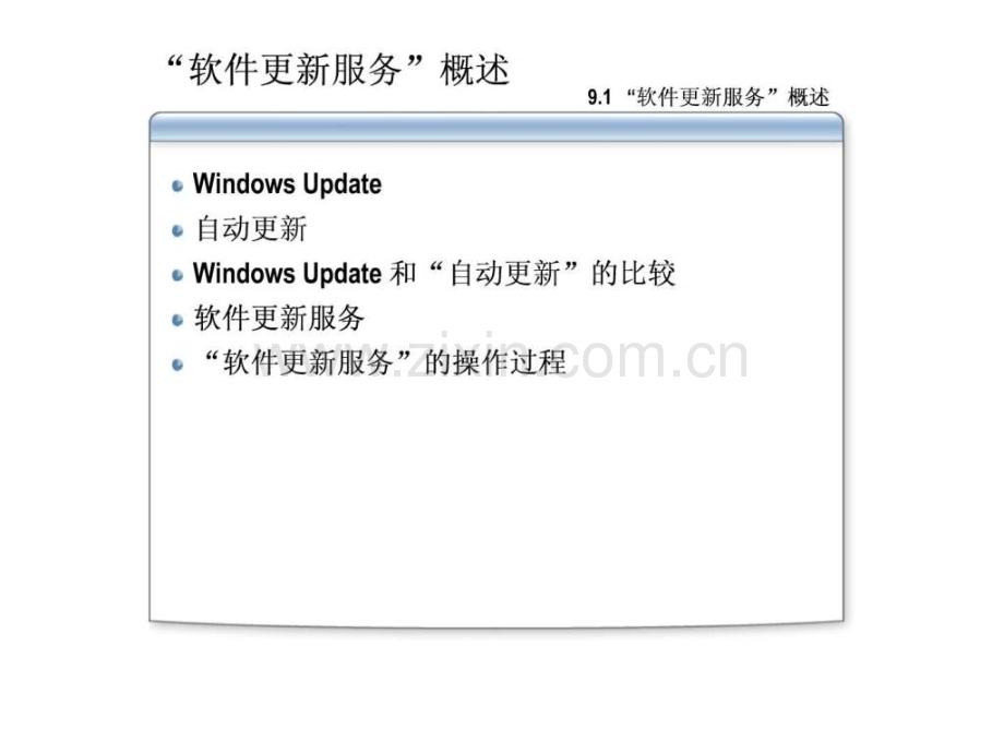 Win2K3管理系列课程第9章使用软件更新服务管理软件.ppt_第3页