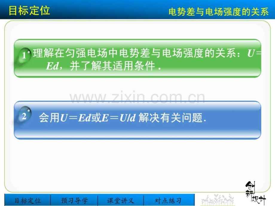 《创新设计课堂讲义》配套16-电势差与电场强.ppt_第2页