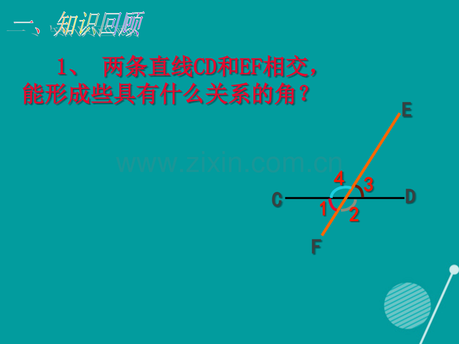 云南省昆明市第二十一中学七年级数学下册-5.1.3-同位角、内错角、同旁内角新人教版.ppt_第2页