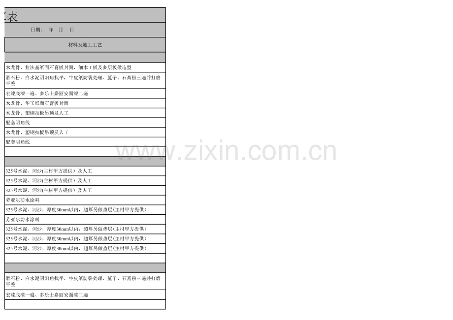 重庆装饰公司工程预算表.xls_第2页