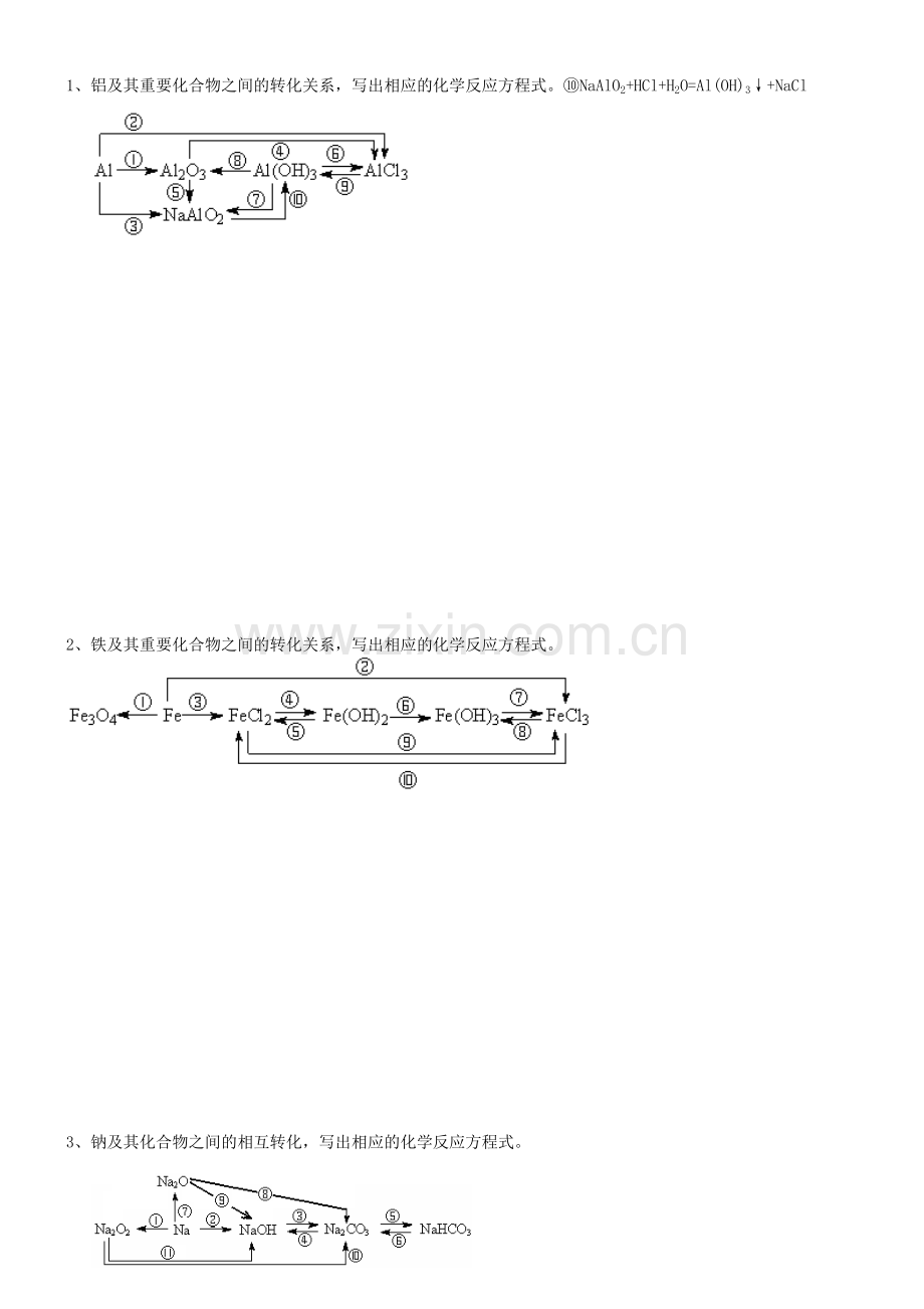 高一化学必修一第3单元知识点.pdf_第3页