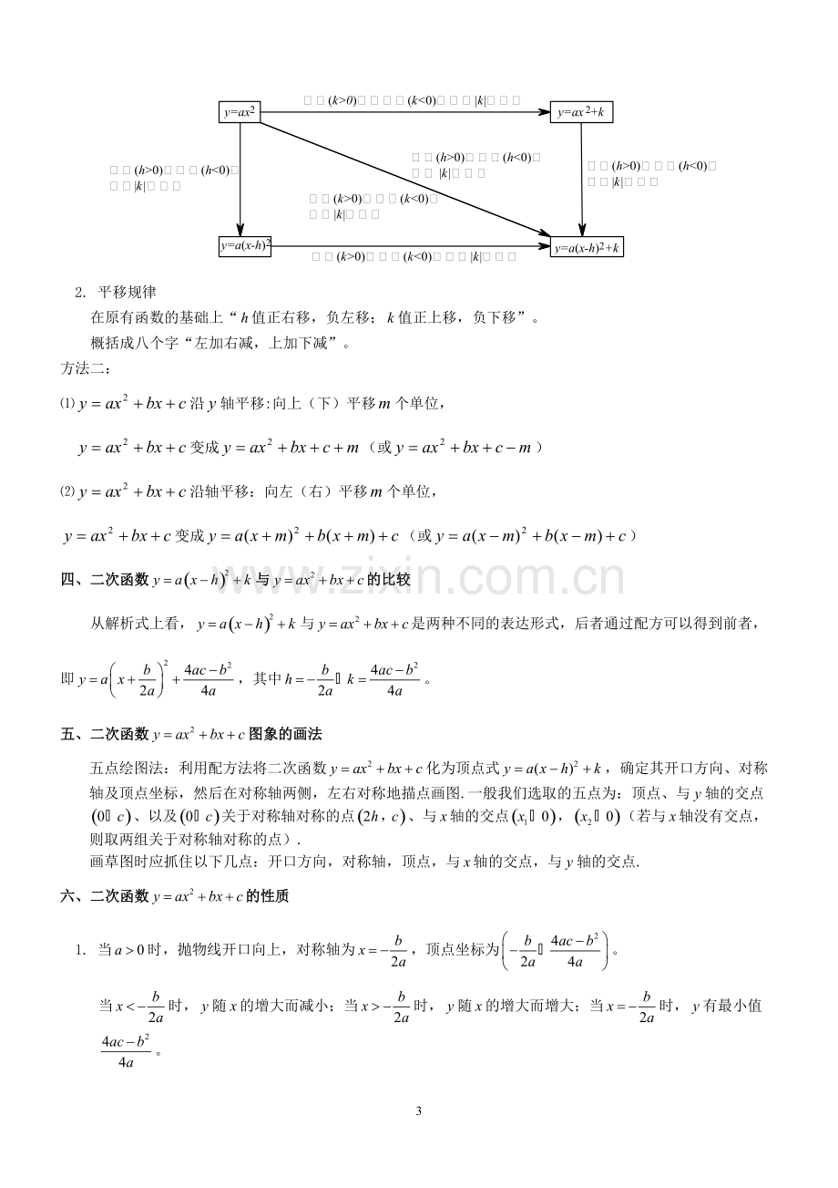 华师大版九年级下册数学知识点总结.pdf_第3页