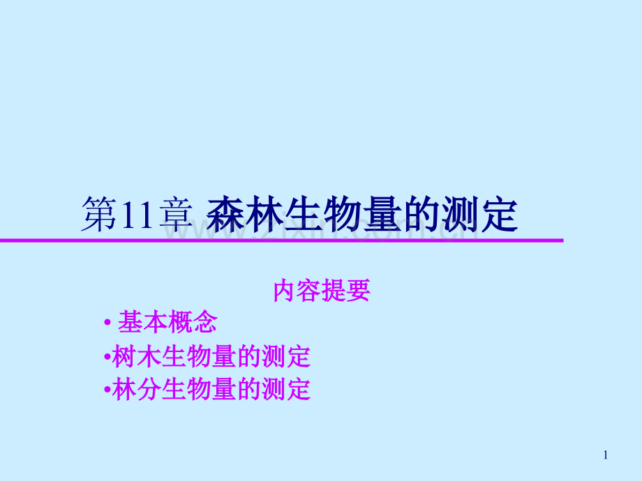 森林生物量的测定.ppt_第1页