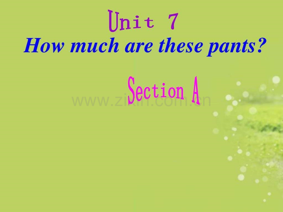 七级英语上册-Unit7-How-much-are-these-socks-人教新目标版.ppt_第1页