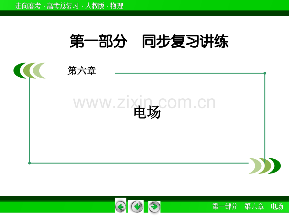 【走向高考】2016届高三物理人教版一轮复习：章末整合6.ppt_第2页