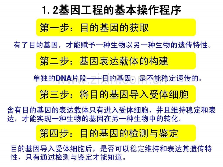 专题1基因工程12基因工程基本操作程序(修改).ppt_第1页