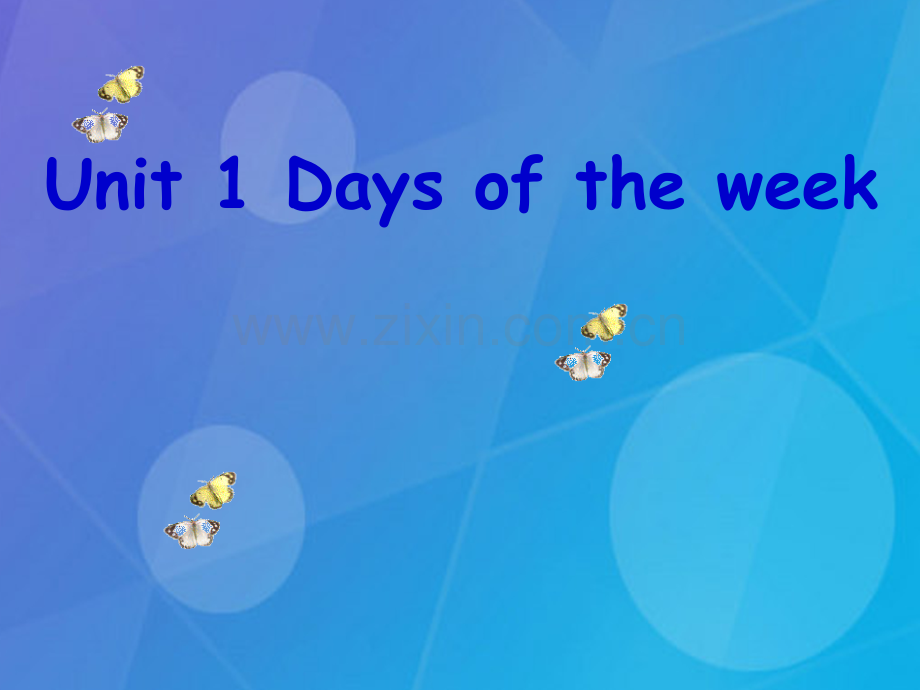 2016春四年级英语下册-Unit-1《Days-of-the-week》(Part-A)闽教版.ppt_第1页