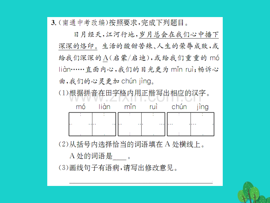 《》2016年秋九年级语文上册-第一单元-4《草莓》语文版.ppt_第3页