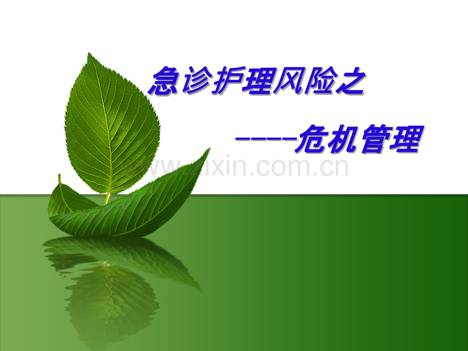 急诊护理危机管理.ppt_第1页