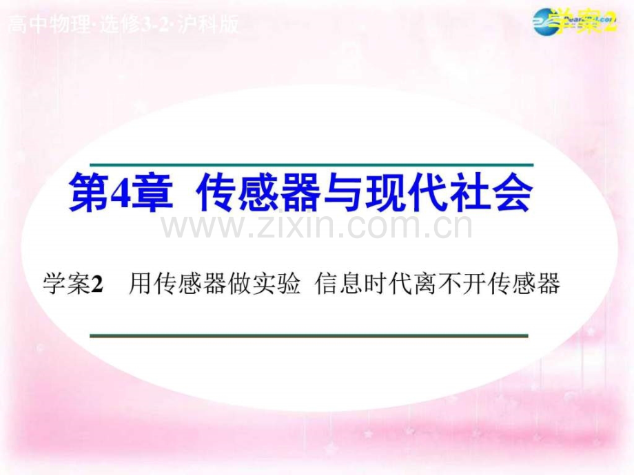 【学案导学设计】高中物理-第4章-传感器与现代社会-用.ppt_第1页