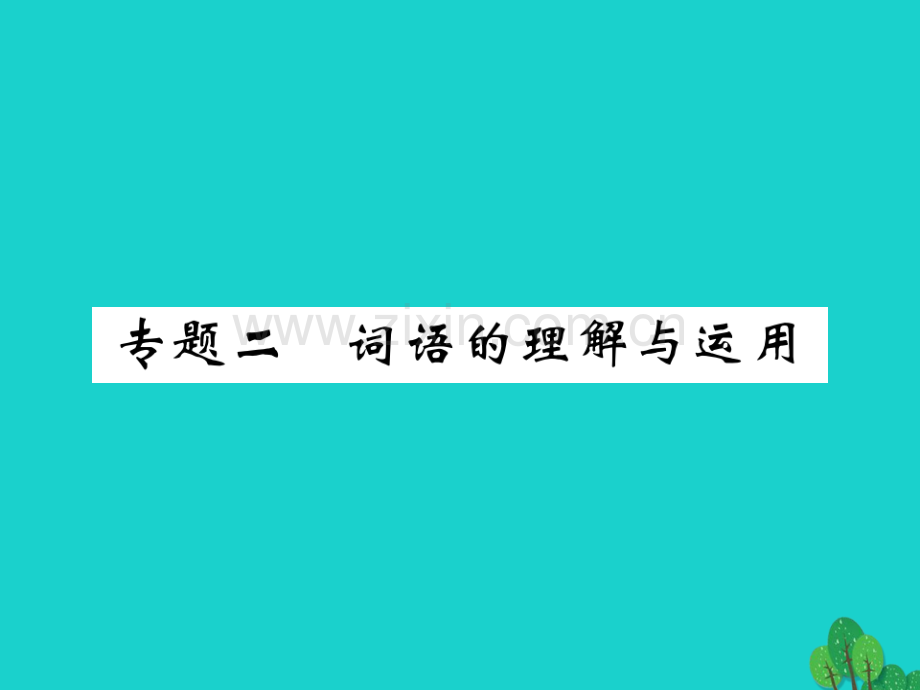 2016秋八年级语文上册-专题二-词语的理解与运用新人教版.ppt_第1页