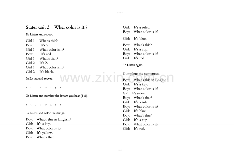 人教版七年级上册英语课文同步听力材料.doc_第3页