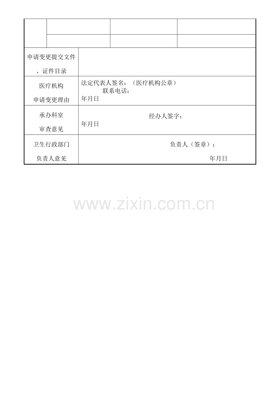 麻醉药品第一类精神药品购用印鉴卡变更登记申请事项需要提交的材料及表单.docx_第3页