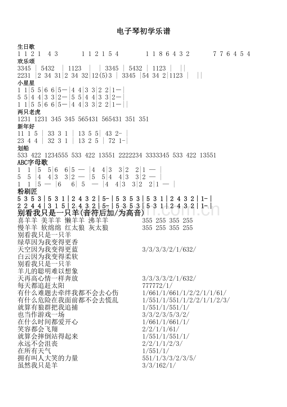 电子琴初学乐谱.docx_第2页