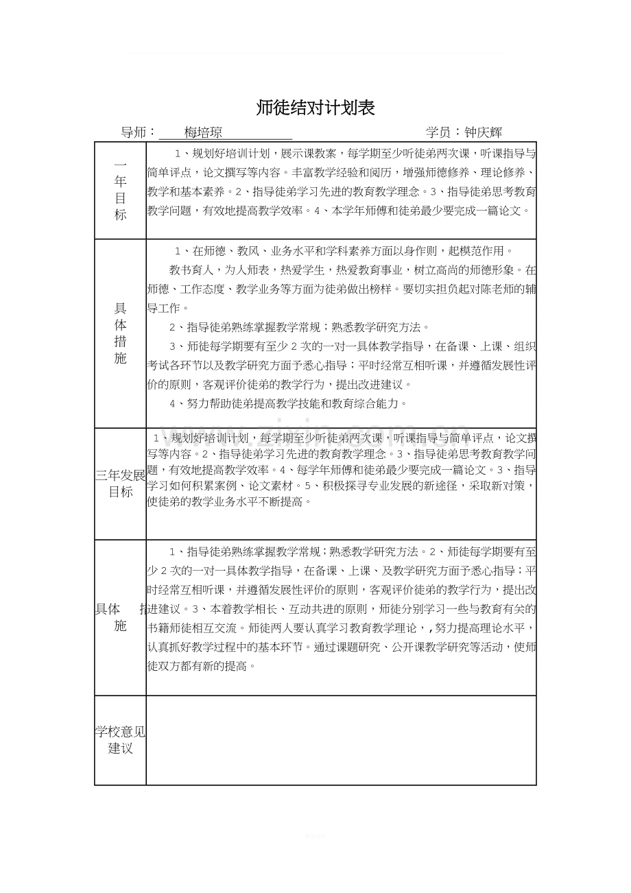 “传帮带”登记表(开展工作用).doc_第2页